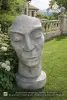  Product image 1 of the product “Aras - Face looking to the right, 90 cm H | cast stone ”